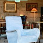 Fluwelen Fauteuil Uit De Jaren 50 thumbnail 9