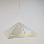 Vintage Hanglamp Dijkstra Lamp Metaal Pyramide 1970 Vierkant thumbnail 7