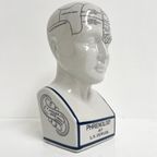 Keramieken 30 Cm Hoge Phrenology Hoofd, 1990’S thumbnail 2