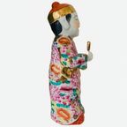 Vintage Chinees Porselein Beeldje Lucky Gold Boy Handgeschilderd 1950S thumbnail 10