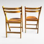 2x Mid Century Design Beukenhout Klapstoelen. thumbnail 11