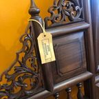 Chinese Mid Century Kast Van Rozen Hout Met Spiegel thumbnail 8