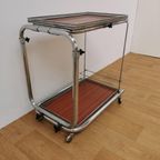 Vintage Barcart Drankenkar Bedtafel Butlerwagen Serveerwagen 1 thumbnail 12