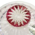 Bavaria Cristal Au Plomb Loodkristal Snuisterij Potje Met Deksel Rood Stermotief thumbnail 9