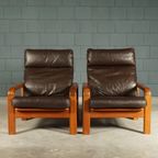 Vintage Deense Fauteuil – L. Olsen & Son – Teakhout – Jaren 60 thumbnail 3