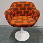 Jaren 70 Tulpstoel Oranje Fauteuil Spaceage Stoel thumbnail 15