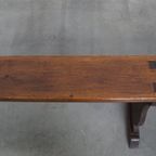 Geweldige Antieke Franse Halbank/ Bank Voor Aan De Eettafel thumbnail 2