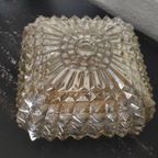 Vintage Plafondlamp Glas Vierkant thumbnail 2