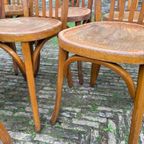 6 + 1 Baumann Bistrostoelen Keukenstoeln Café Stoelen Frans thumbnail 14