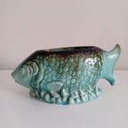 Vintage '60 Keramiek, Handgeschilderde Vis thumbnail 5