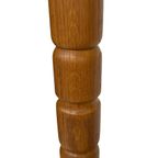 Vintage Pinewood Grenen Tafellamp Gedraaid Jaren 70 Design thumbnail 23