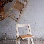 Vintage Folding Chair With Mesch Seating thumbnail 13