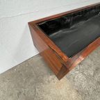 Midcentury Rechthoekige Xl Plantenbak Palissander - Chroom thumbnail 3