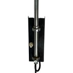 Herda - Space Age Wall Lamp - Yellow Shade, Black Base And Chromed Upright (rare Model) thumbnail 8