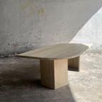 Organic Shape Travertin Coffee Table thumbnail 4