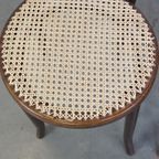 Set Van 2 Originele Vintage Thonet Bistro Design Stoelen thumbnail 7