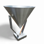 A Pair Of Modern / Aluminum / Large / Conical / Industrial Style Lamps / Designed For Ceiling Or thumbnail 3
