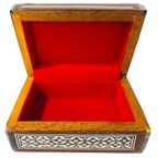 Vintage Khatam Sieradendoos Parelmoer Inlegwerk Geometrisch 1970’s thumbnail 3