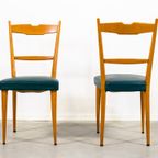 Set Of 6 Italian Modern Dinning Chairs From 1950’S thumbnail 8