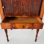 Antiek Hollands Mahonie Pottenkastje Nachtkastje 1820’S Jaloezie Deur thumbnail 8