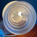 Hb Glas Mushroomlamp Gespikkeld Wit , Mat / Satijn Jaren 60-70 Design Glazen Lamp thumbnail 9