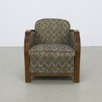 Vintage Fauteuil Art Deco Frankrijk thumbnail 9