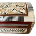 Vintage Khatam Sieradendoos Parelmoer Inlegwerk Geometrisch 1970’s thumbnail 5