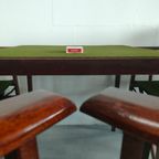 Unieke En Zeldzame Jaren 50 Green Brothers 'foldable' Regisseursstoelen Bridge Tafelset thumbnail 6