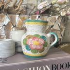 Kruik Vaas Flowers Handmade Vintage thumbnail 4