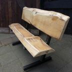 Prachtige Grote Boomstam Tuinbank 210 Cm thumbnail 14