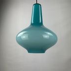 Light Blue Glass Pendant Light By Massimo Vignelli For Venini 1950 thumbnail 9