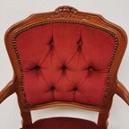 Brocante Vintage Franse Louis Xv Stoeltje, Fauteuil 103 thumbnail 7