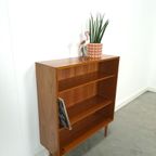 Noten Fineer Boekenkast Lp Kast Met Legplanken Nr. 2 thumbnail 3