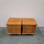 2 Vintage Nachtkastjes Nightstands Jaren 50 Nachtkastje thumbnail 5