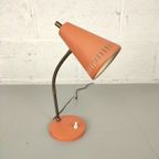 Vintage Bureaulampje Mat Oranje thumbnail 2