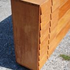 Vintage Houten Schoolkast Ladekast Jaren '60 thumbnail 10