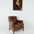 Runderleer Klassieke Stoel thumbnail 2