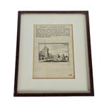 Kopergravure - Poort Tot Montfoort- Abraham Rademaker - 18e Eeuw thumbnail 5