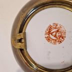 Vintage Wandbordje Koper En Porselein thumbnail 6