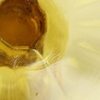Art Deco Amber Taartschotel Gebak Schaal Depression Glass thumbnail 7