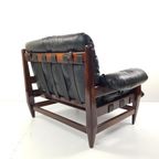 Lounge Chair By Jean Gillon For Italma Wood Art Leather thumbnail 6