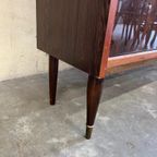 Vintage Houten Kast / Retro Barkast / Vitrine thumbnail 7