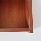 Vintage Teak Wandkastje Hangkastje Telefoonkast Rekje thumbnail 7