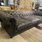 Stoere Vintage Xxl Chesterfield 5 A 6 Zits Bank Zwart thumbnail 10