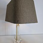 Vintage Tafellamp Plexiglas Messing Italië Goud ‘70 Regency thumbnail 11