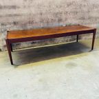 Rosewood Mid Century Salontafel Van 140 X 55 Cm thumbnail 4