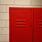 Brandweer Rode Lockerkast Vintage Kledingkast Wandkast thumbnail 15