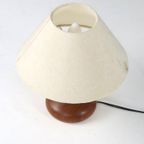 Vintage Heukerath Massief Teak Lamp thumbnail 2