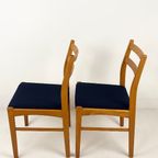 Set Van Twee Houten Eetkamerstoelen Zweeds thumbnail 6