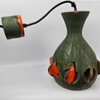 Schitterende West-Duitse Vintage Keramieken Hanglamp thumbnail 5